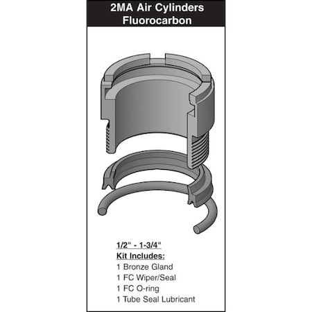 Parker - After Market Parts Hydraulic Cylinder Repair Kit- 5/8 Rod Gland Kits RG02MA0065